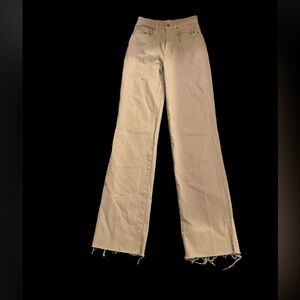 Boohoo long straight fit khaki pants